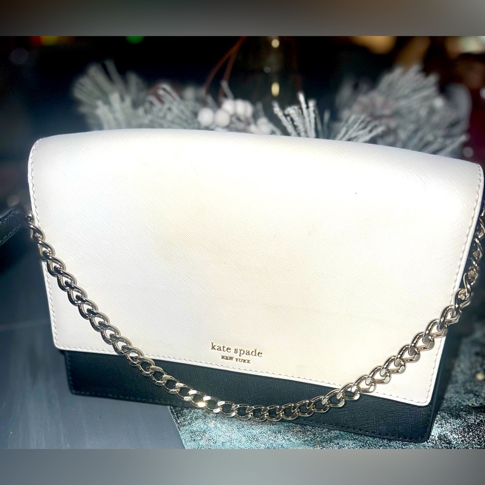 Kate Spade Laurel Way Crossbody Purse in white, black and Pink— Women's